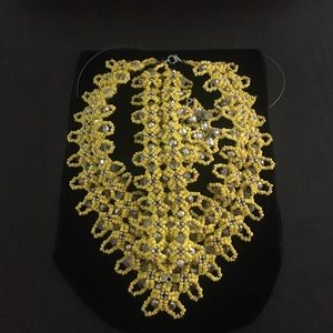 African jewelry set necklace, bracelet, earrings.